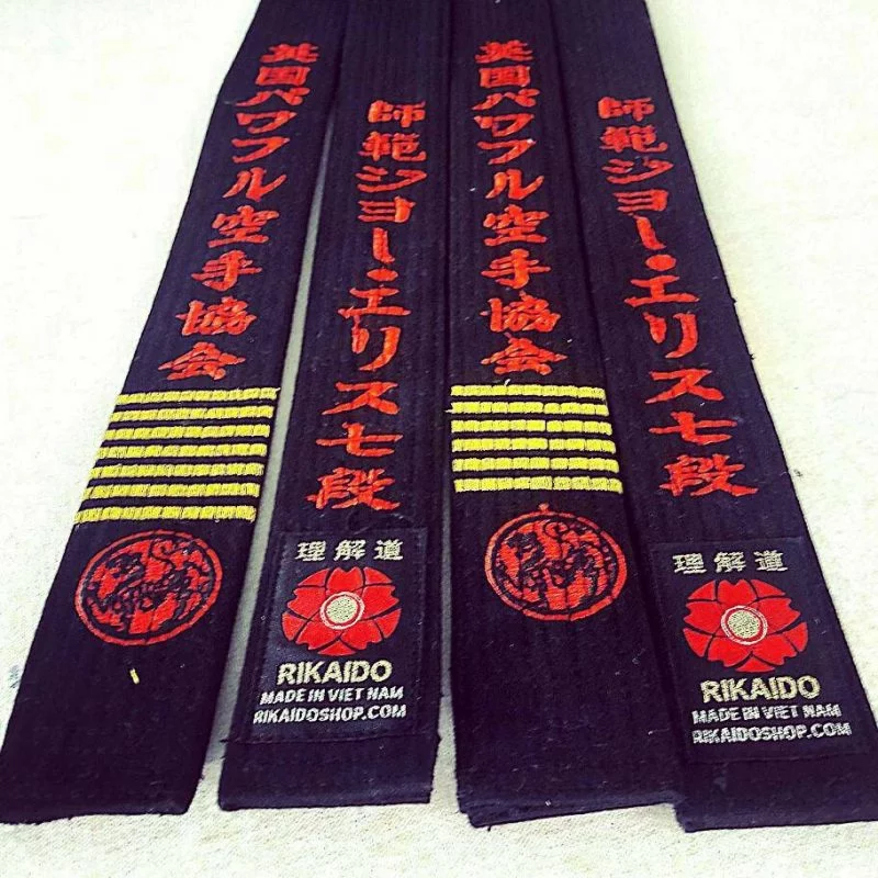 đai đen karate cao cấp