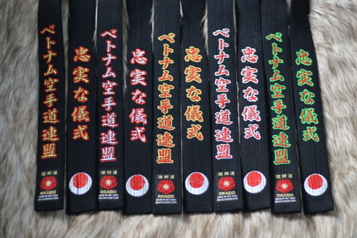 đai đen karate cao cấp